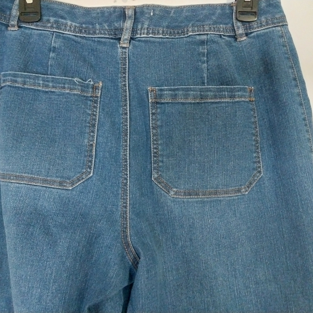 EST. 1946 Denim Size 8 Stylish Blue Flare Women's Jeans - Picture 6 of 14